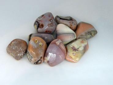 Achat pink Trommelstein, Größe LG,  Botswana